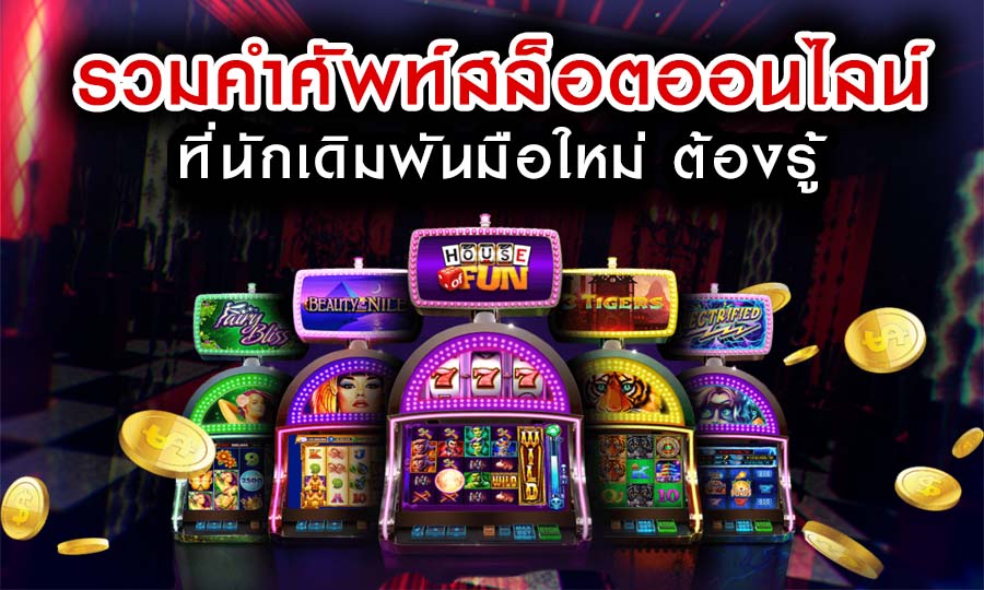 รวมคำศัพท์สล็อตออนไลน์ ที่นักเดิมพันมือใหม่ ต้องรู้